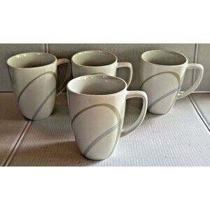 Corelle Coordinates Porcelain SAND AND SKY 12 oz. Coffee Cup Mugs Set Of 4